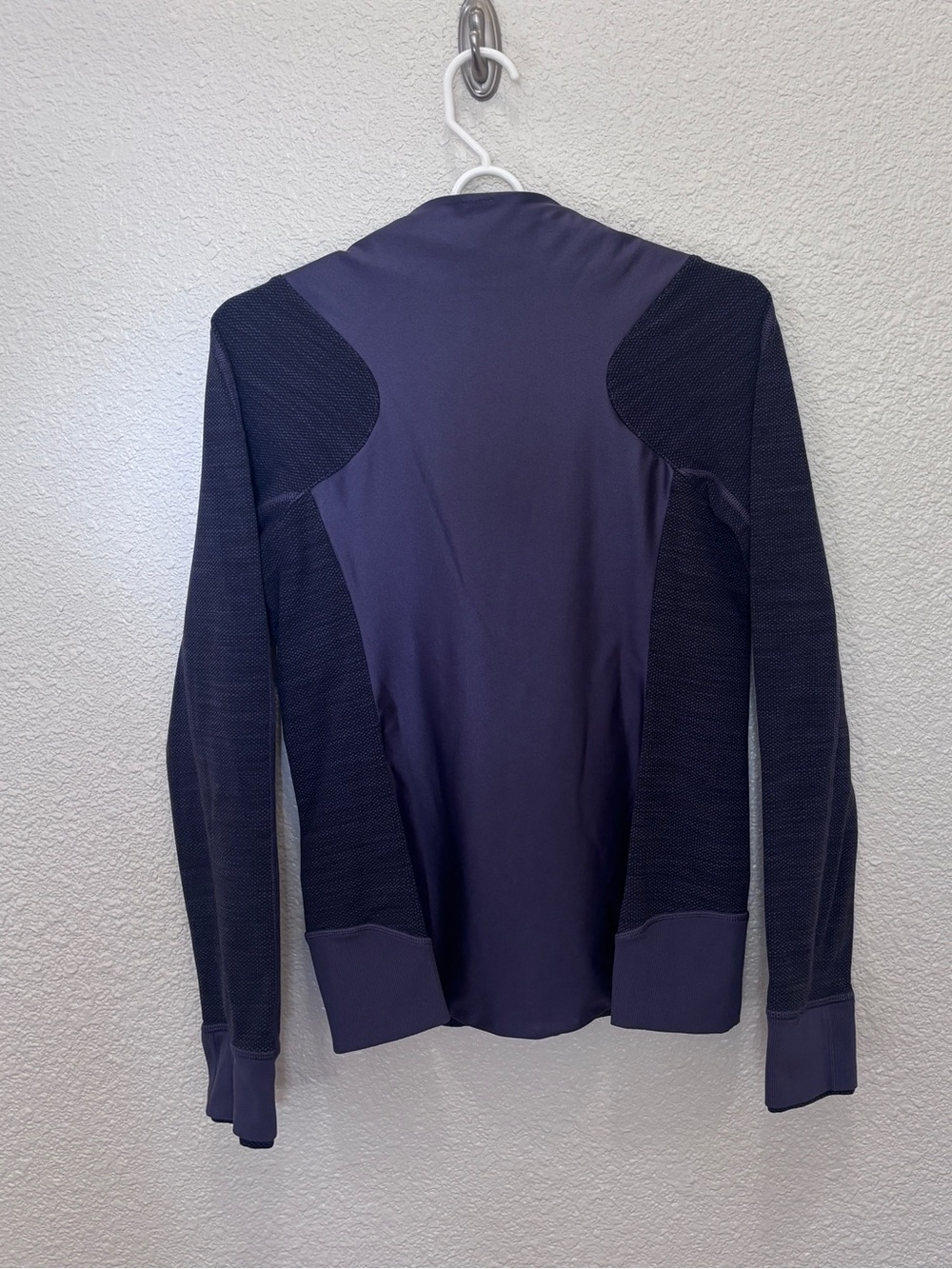 Lululemon Sz 8 Emerge Renewed Jacket Nightfall/Dmnd Jacquard Space Dye Blck, EUC - Picture 10 of 11